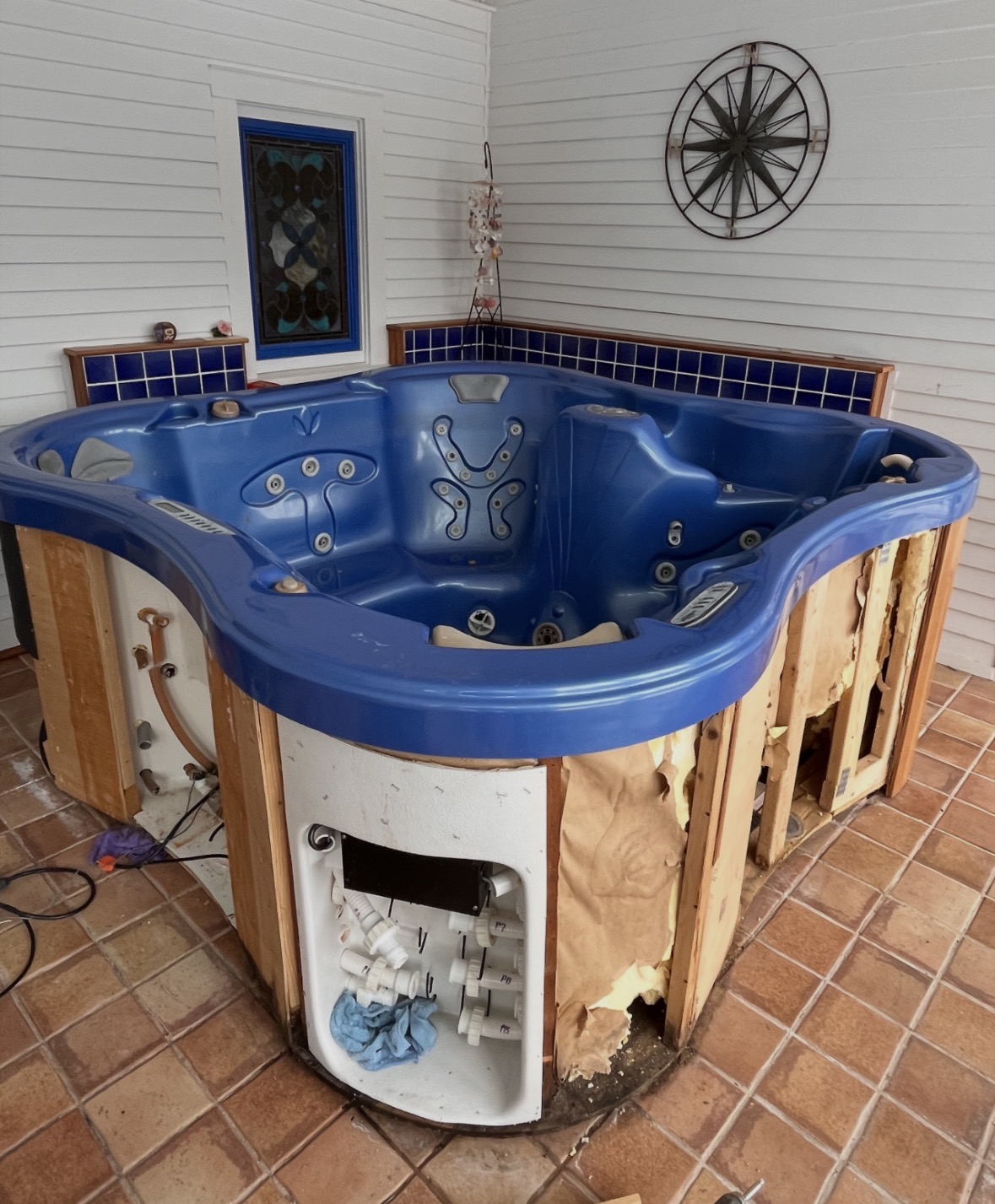 Hot tub removal